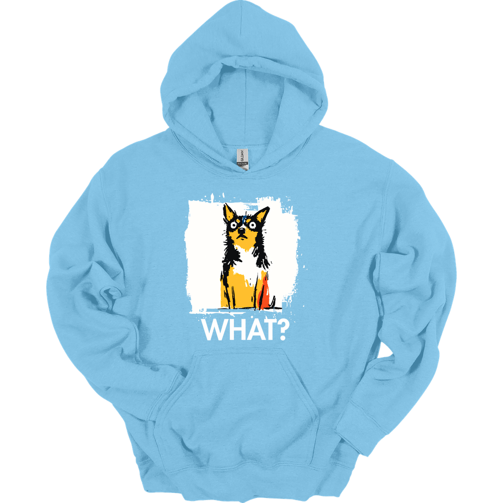 Chihuahua - What Dog Hoodie - Light Blue
