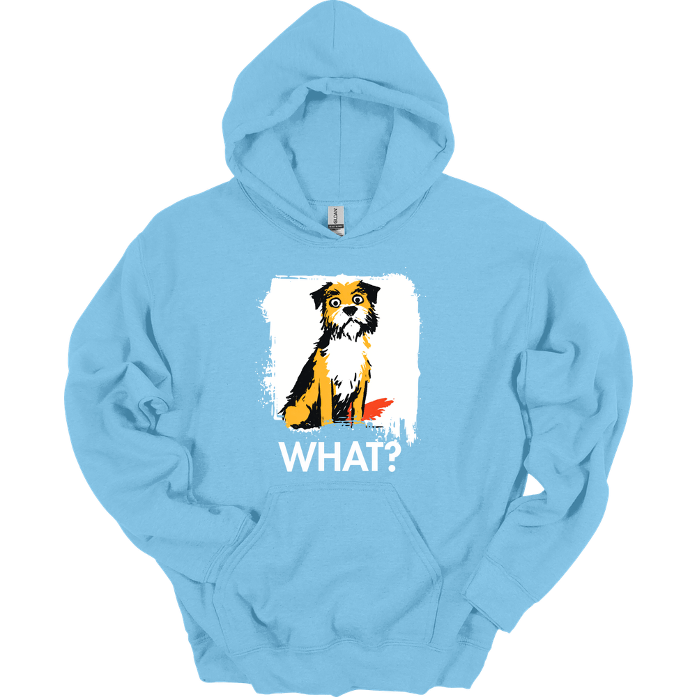 Border Terrier - What Dog Hoodie - Light Blue
