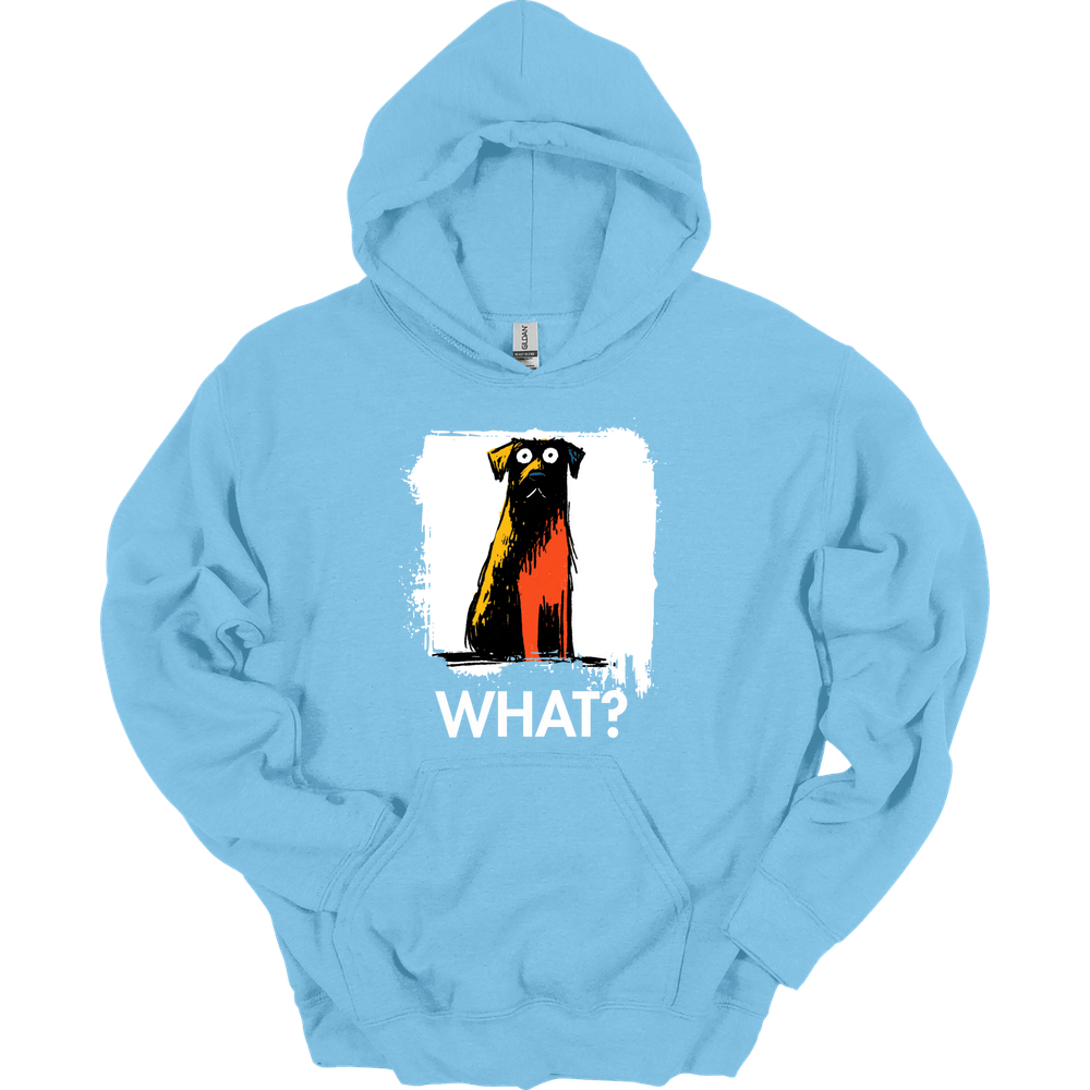 Chocolate Labrador - What Dog Hoodie - Light Blue