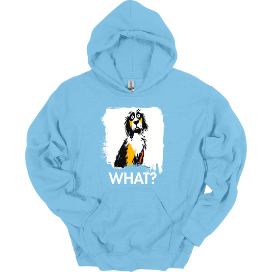 English Setter - What Dog Hoodie - Light Blue