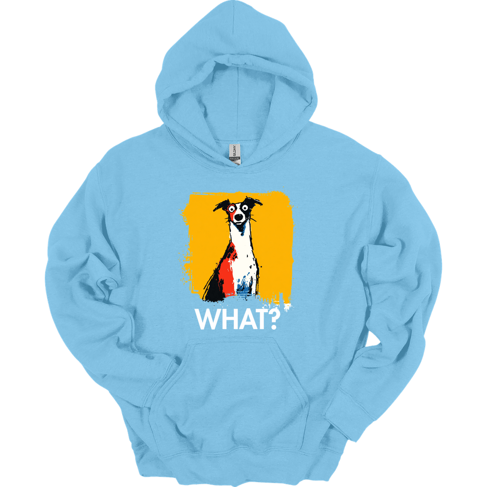 Italian Greyhound - What Dog Hoodie - Light Blue
