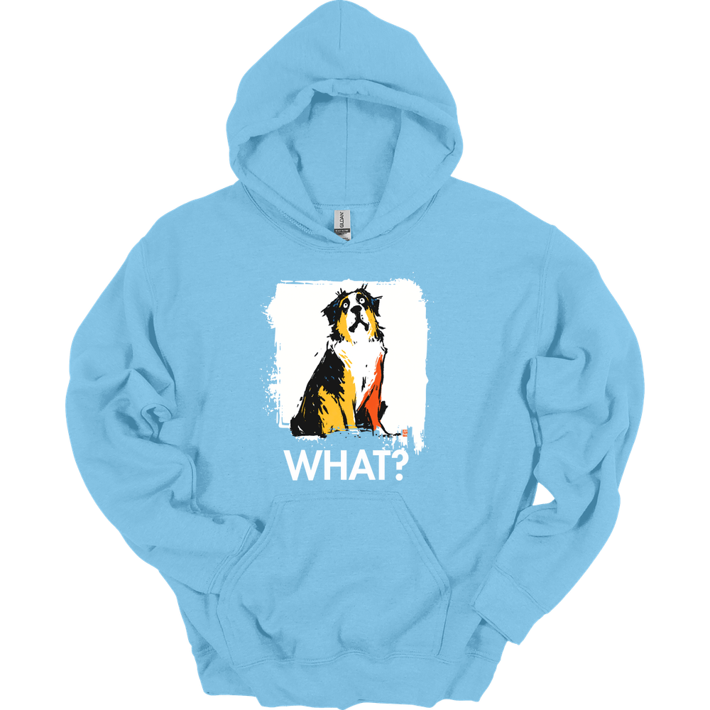 Saint Bernard - What Dog Hoodie - Light Blue