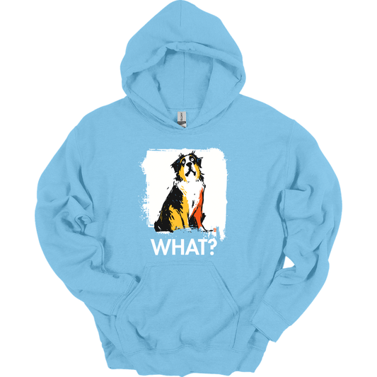 Saint Bernard - What Dog Hoodie - Light Blue