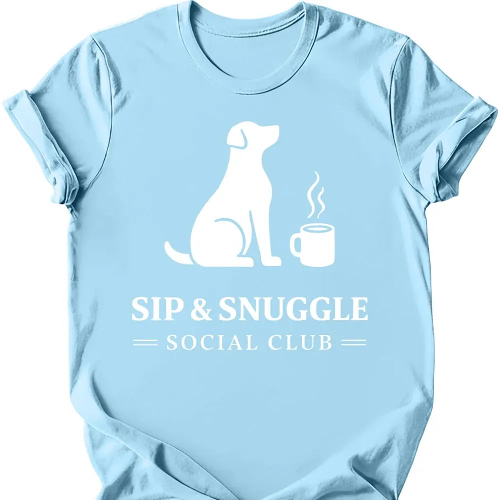 Social Club T-Shirt - Light Blue
