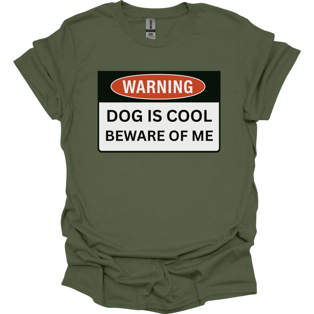 Warning T-Shirt - Military Green