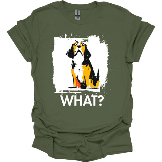 Beagle - What Dog T-Shirt - Military Green