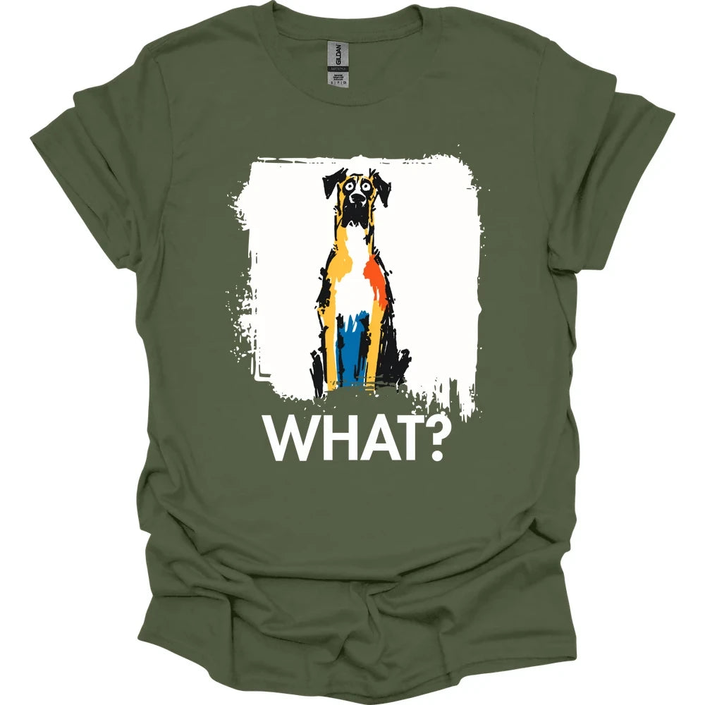 Great Dane - What Dog T-Shirt - Military Green