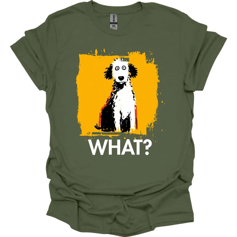Poodle - What Dog T-Shirt - Military Green