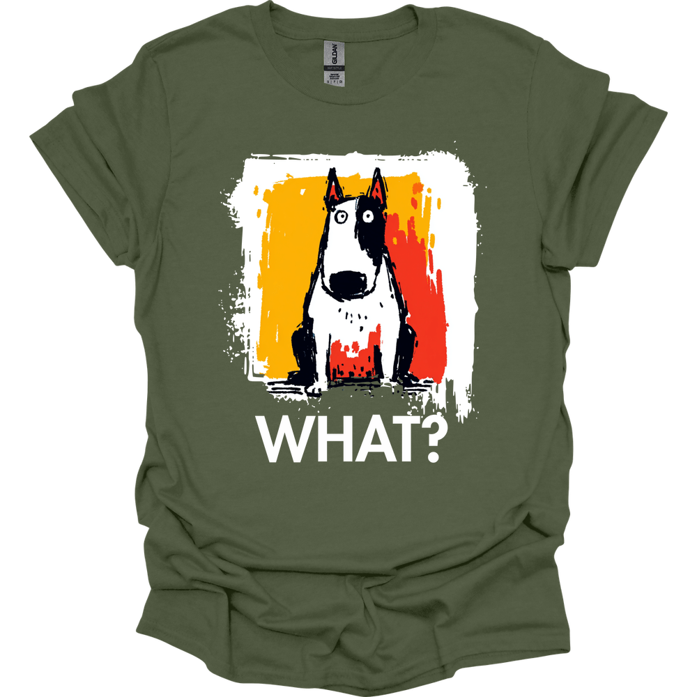 Bull Terrier - What Dog T-Shirt - Military Green