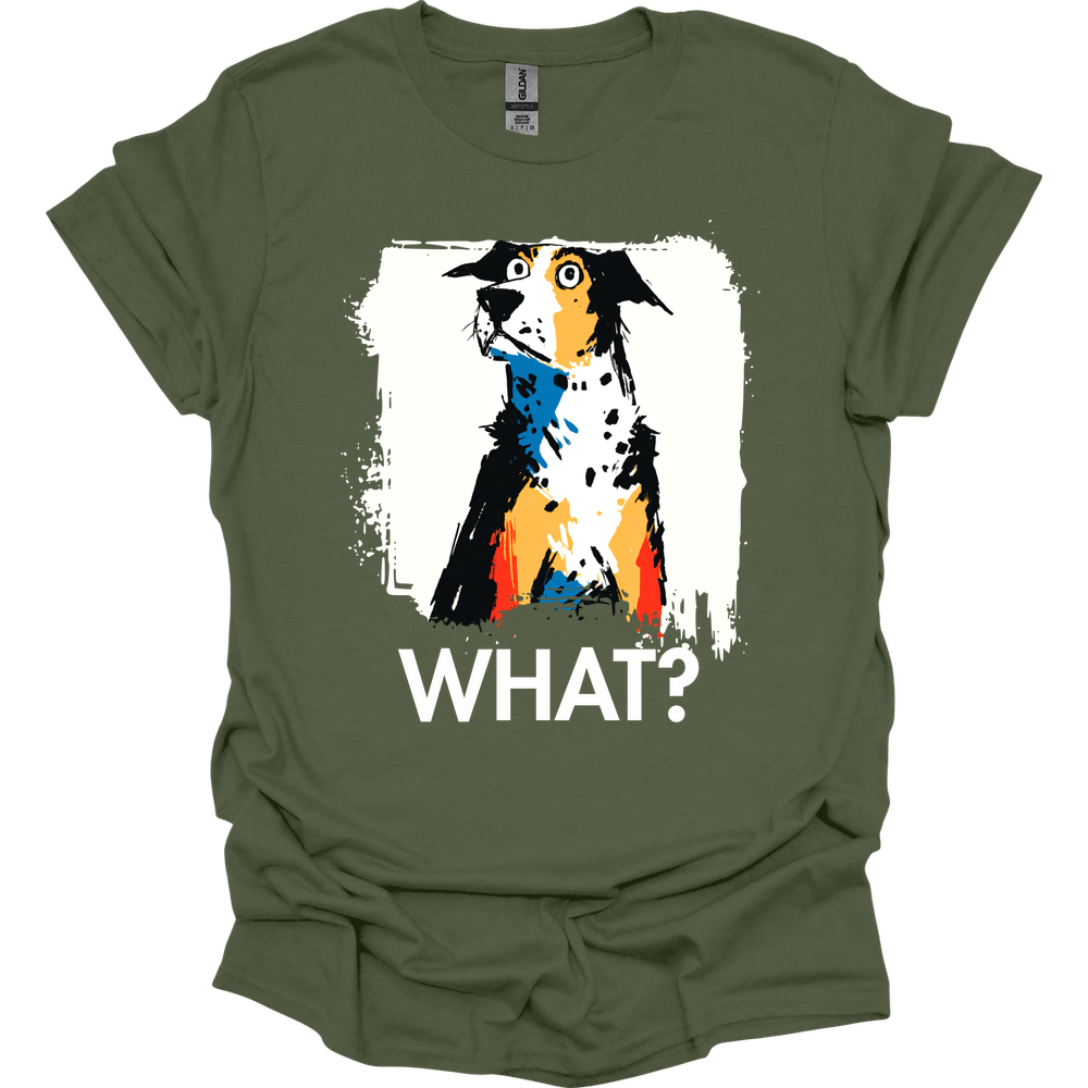 Catahoula Leopard Dog - What Dog T-Shirt - Military Green