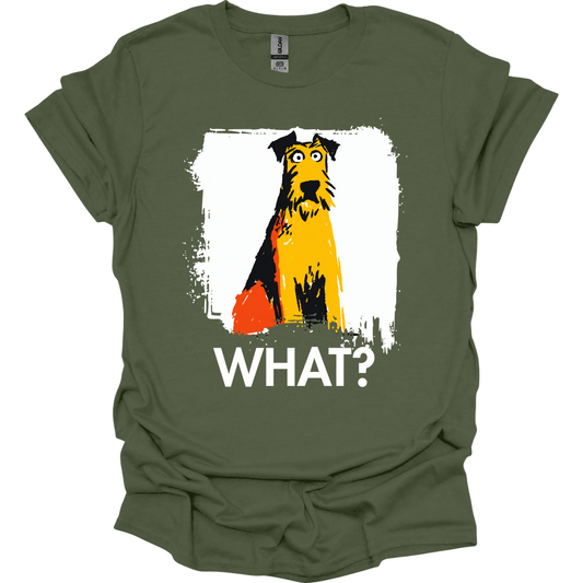 Irish Terrier - What Dog T-Shirt - Military Green