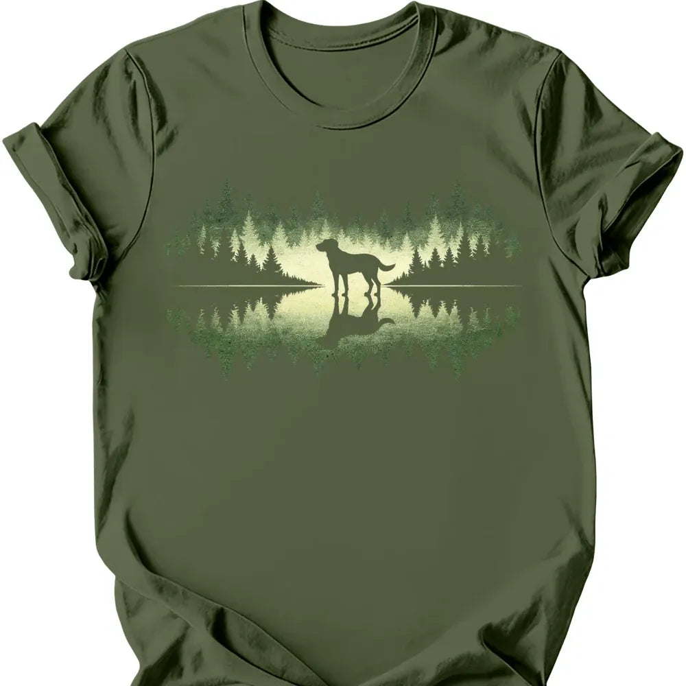 Forest Dog T-Shirt - Military Green