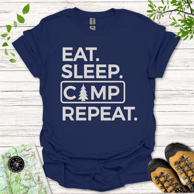 Eat Sleep Camp Repeat T-Shirt