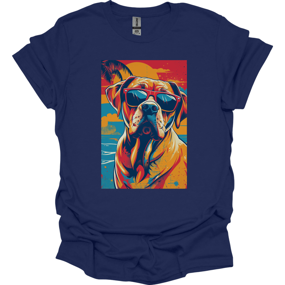 Rhodesian Ridgeback - Summer Dog T-Shirt - Navy