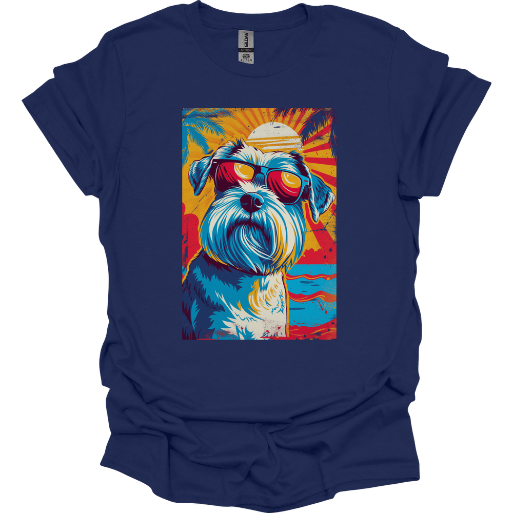 Giant Schnauzer - Summer Dog T-Shirt - Navy