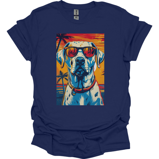 Dalmatian - Summer Dog T-Shirt - Navy