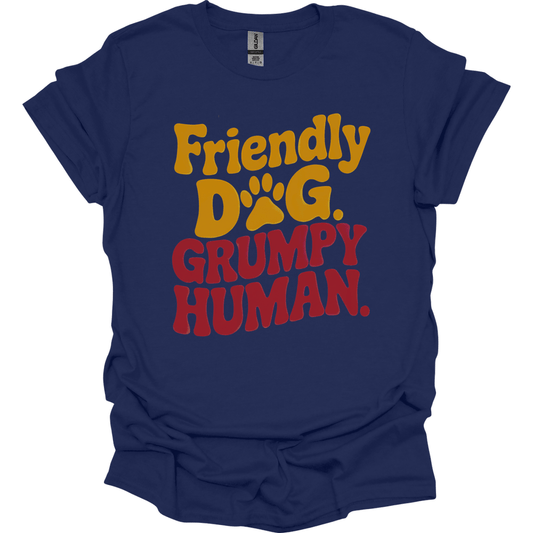 Grumpy Human T-Shirt - Navy