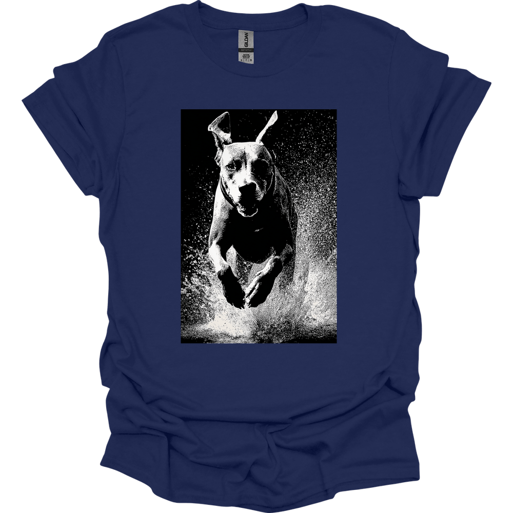 Rhodesian Ridgeback - Puddle Dog T-Shirt - Navy