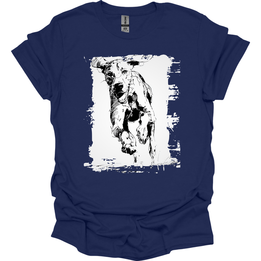 Bracco Italiano - Running Dog T-Shirt - Navy