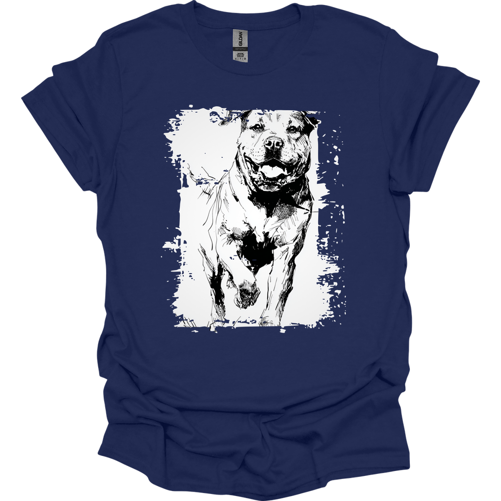 Rottweiler - Running Dog T-Shirt - Navy
