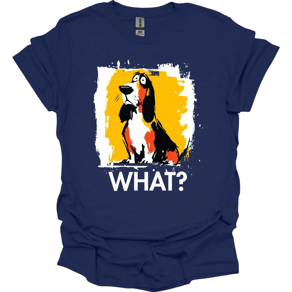 Basset Hound - What Dog T-Shirt - Navy