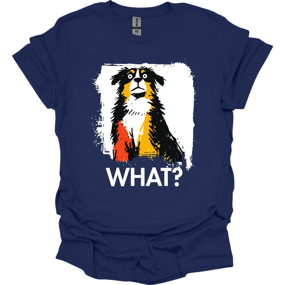 Bernese Mountain Dog - What Dog T-Shirt - Navy