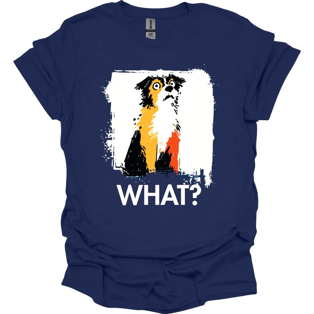 Brittany - What Dog T-Shirt - Navy