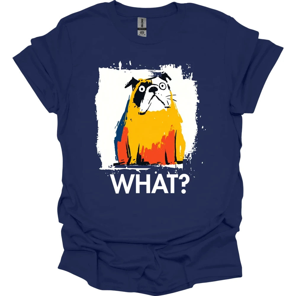 Bulldog - What Dog T-Shirt - Navy