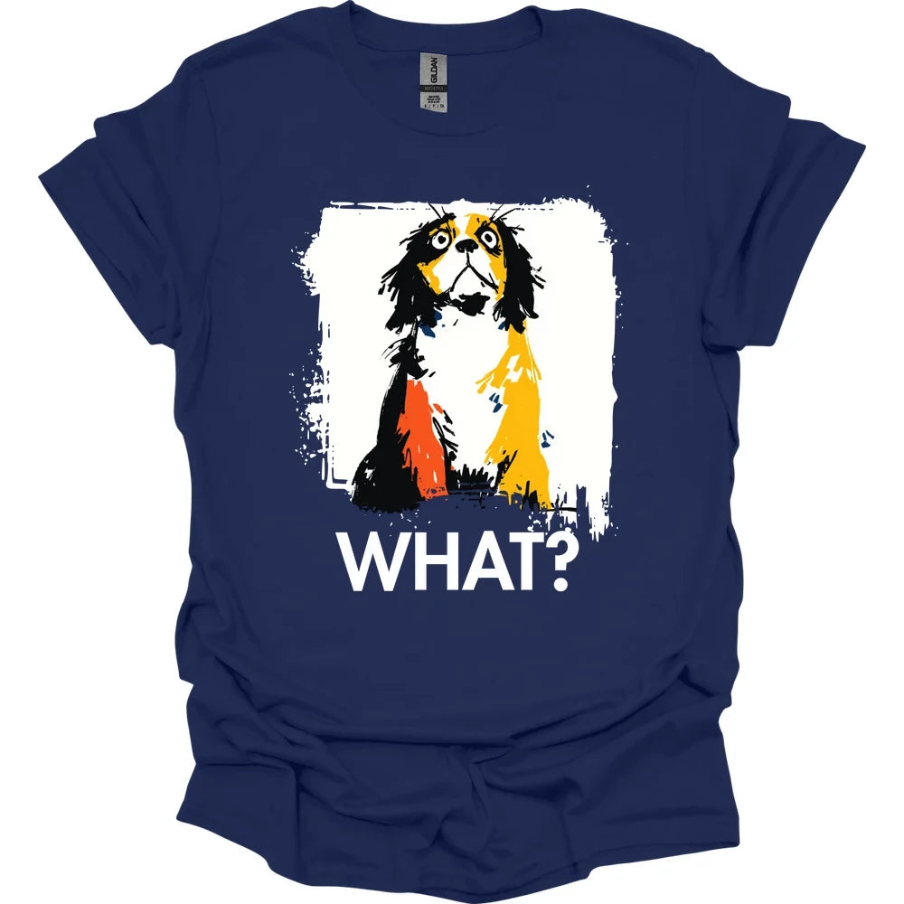Cavalier King Charles Spaniel - What Dog T-Shirt - Navy