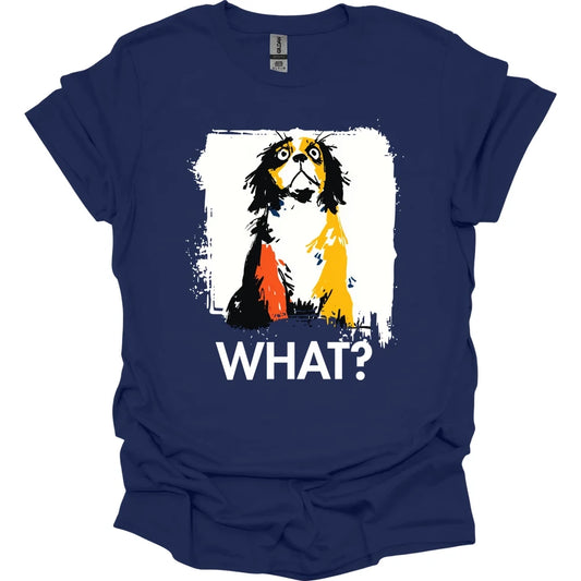Cavalier King Charles Spaniel - What Dog T-Shirt - Navy