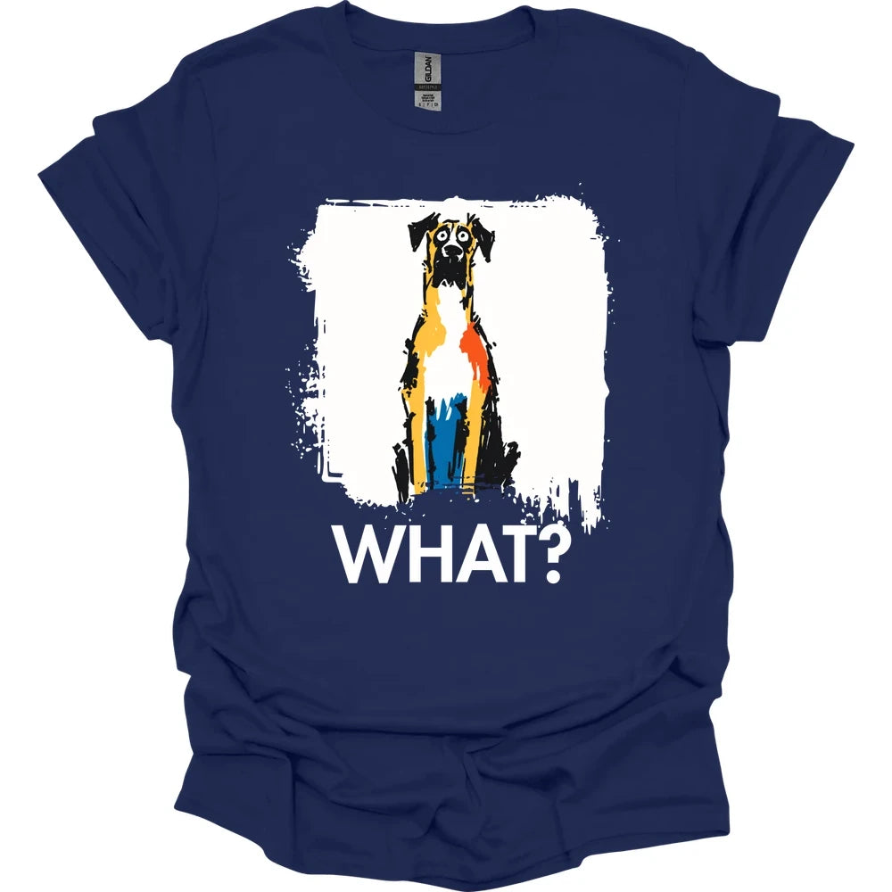 Great Dane - What Dog T-Shirt - Navy