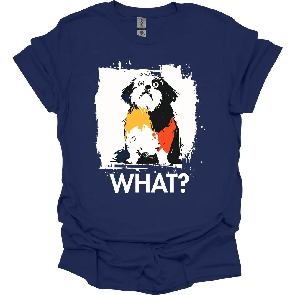 Shih Tzu - What Dog T-Shirt - Navy