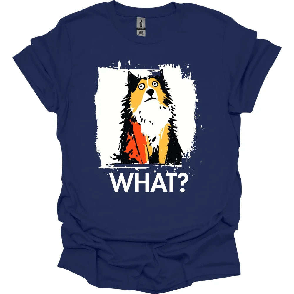 Shetland Sheepdog - What Dog T-Shirt - Navy