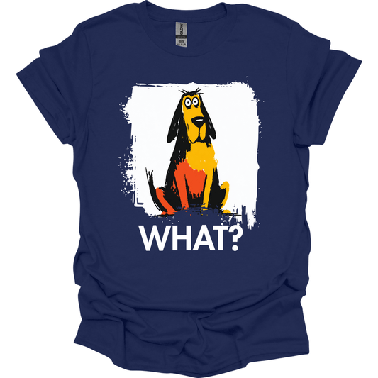 Bloodhound - What Dog T-Shirt - Navy