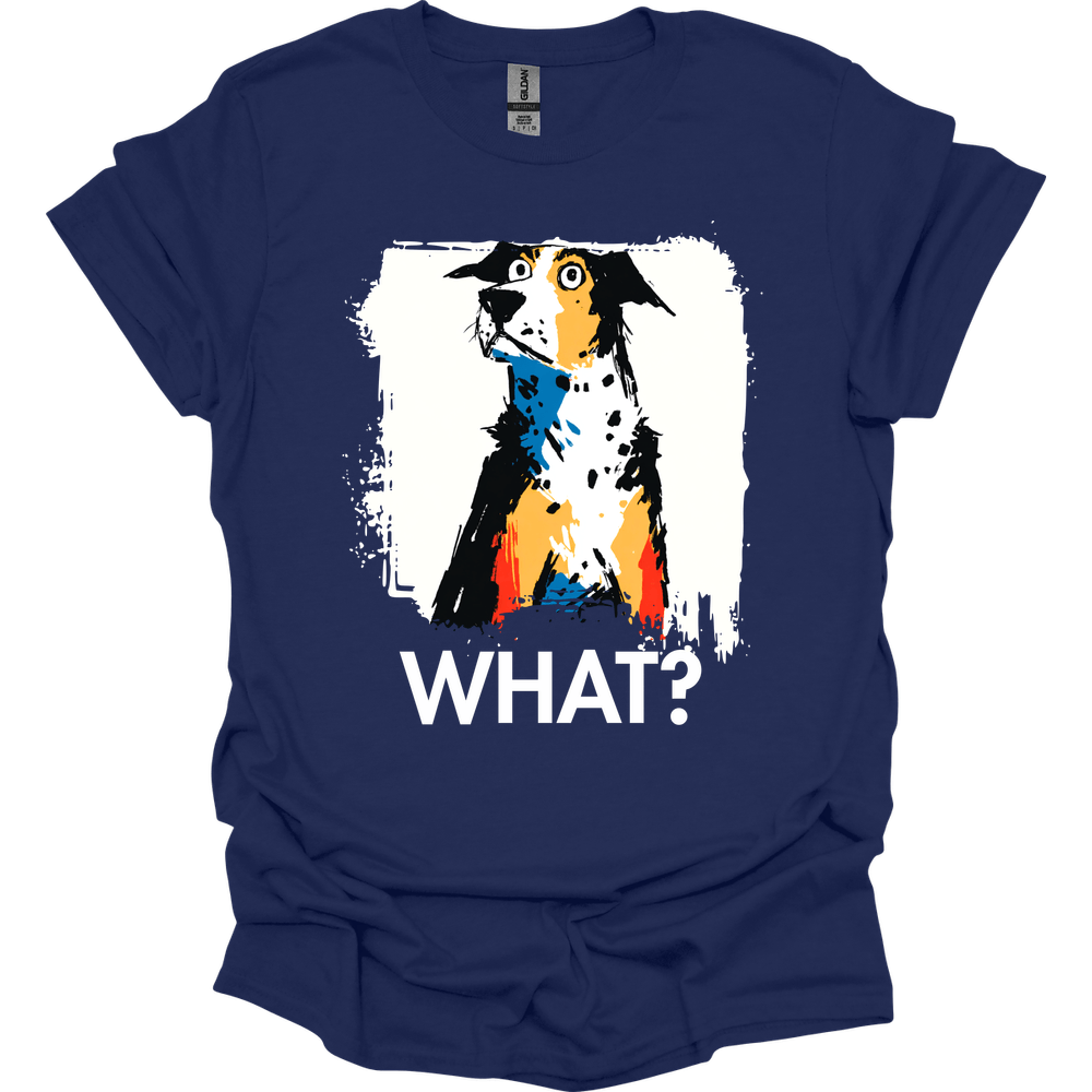 Catahoula Leopard Dog - What Dog T-Shirt - Navy