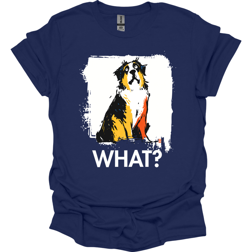 Saint Bernard - What Dog T-Shirt - Navy