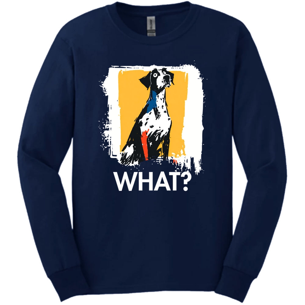 German Shorthaired Pointer - What Dog Long Sleeve Tee - Navy