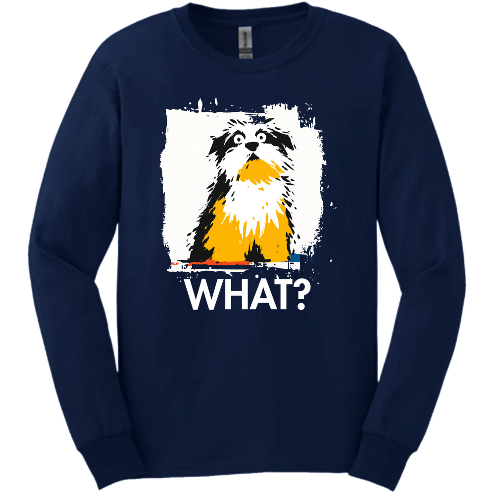 Havanese - What Dog Long Sleeve Tee - Navy