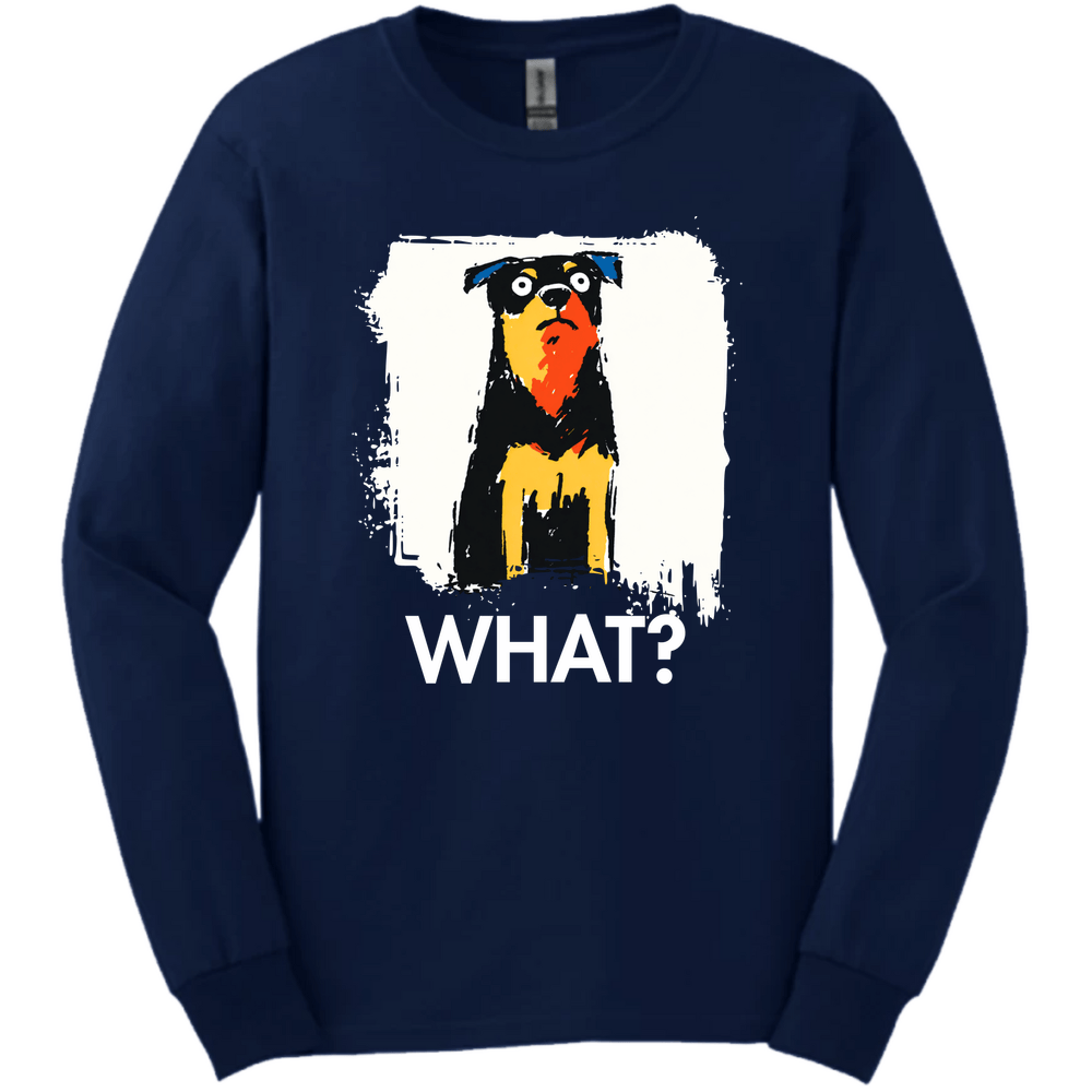 Rottweiler - What Dog Long Sleeve Tee - Navy