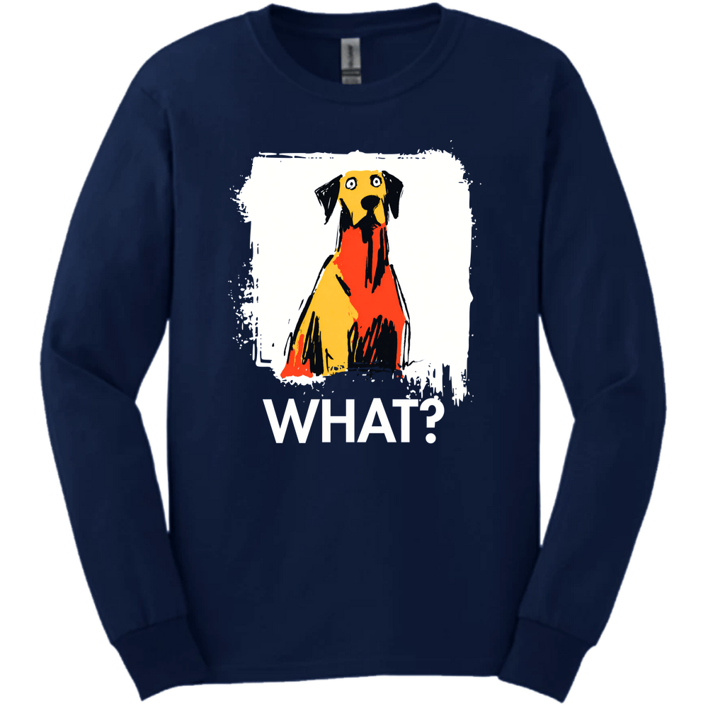 Vizsla - What Dog Long Sleeve Tee - Navy