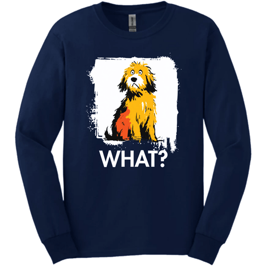 Cockapoo - What Dog Long Sleeve Tee - Navy