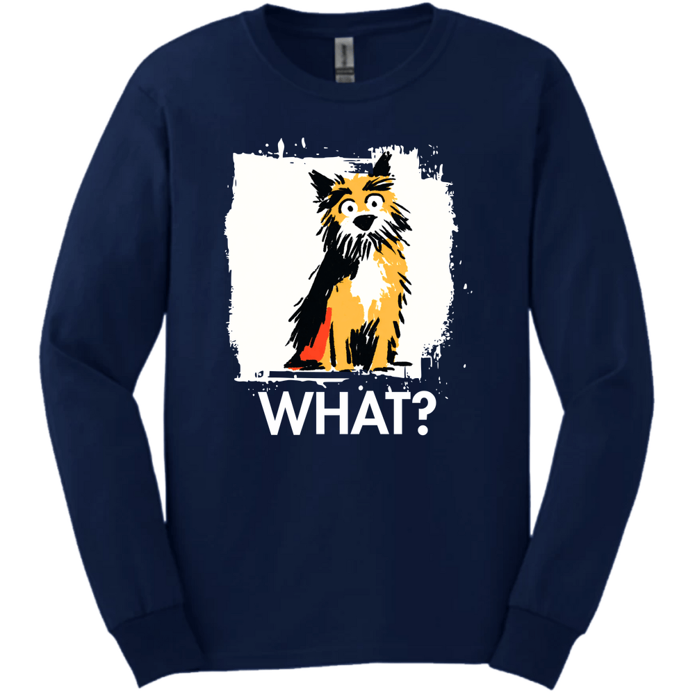Cairns Terrier - What Dog Long Sleeve Tee - Navy