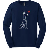 Great Dane - Sketch Dog Long Sleeve Tee