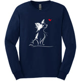 Papillon - Sketch Dog Long Sleeve Tee