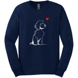 Cavapoo - Sketch Dog Long Sleeve Tee