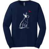 Boston Terrier - Sketch Dog Long Sleeve Tee