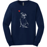 Boxer - Sketch Dog Long Sleeve Tee