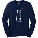Australian Shepherd - Sketch Dog Long Sleeve Tee