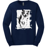 Australian Shepherd - Running Dog Long Sleeve Tee