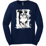 Bernese Mountain Dog - Running Dog Long Sleeve Tee